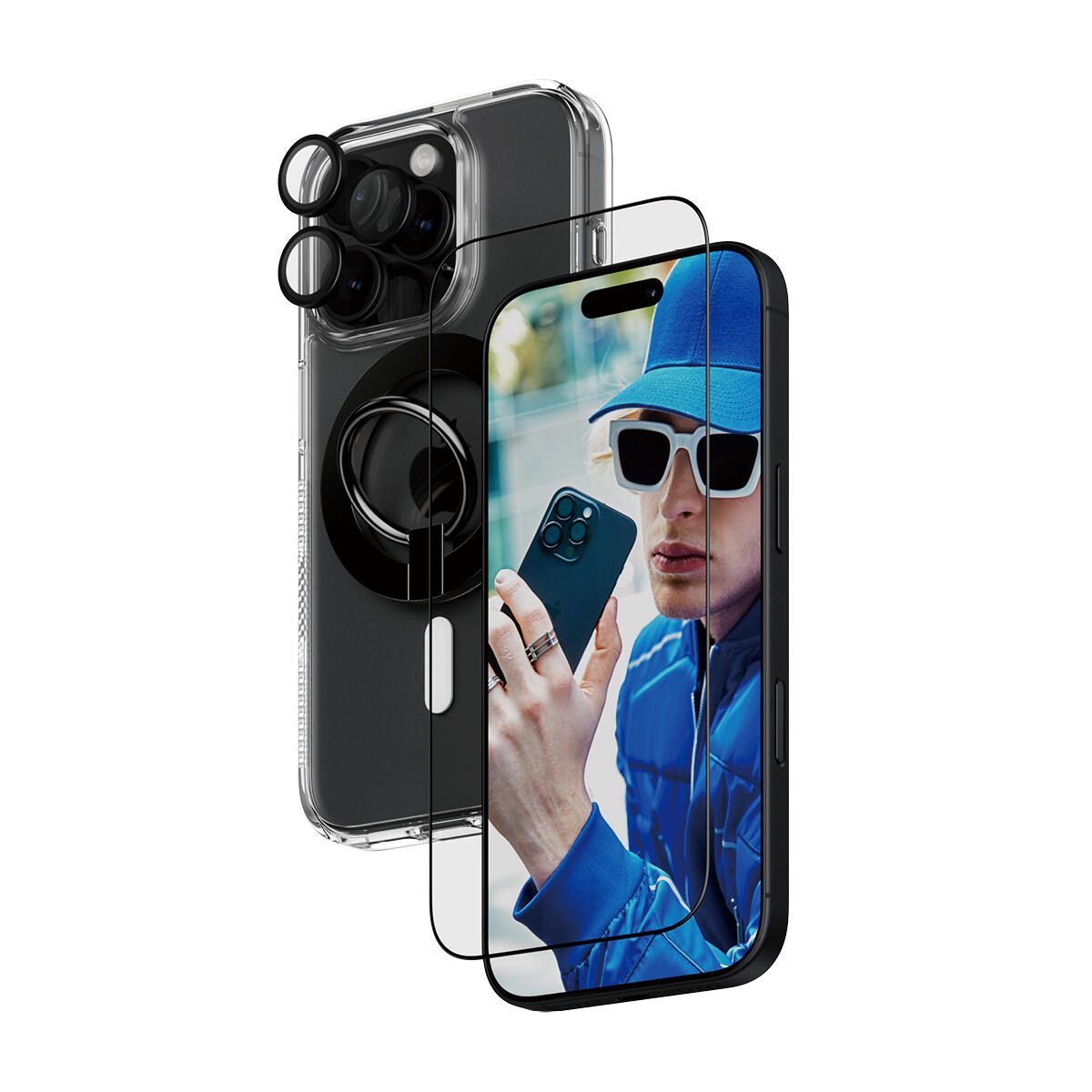 PanzerGlass® 4-in-1 Protection Schutzset für iPhone 16 Pro PanzerGlass® 4-in-1 Protection Schutzset für iPhone 16 Pro